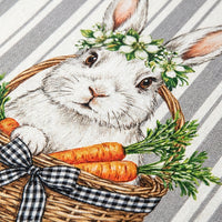 4pcs 14'' Round Easter Placemat Bunny Eggs Easter Table Placemat Seasonal Spring Kitchen Table Decoration Indoor Holiday Party Decor