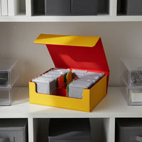 Large Capacity Trading Card Box Build Card Collection Box Portable Design for TCG Collectors