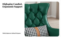 Highrear Side Panel Chair Nordic Aesthetic Upholstered Tallreared Armchair Chair Modern Minimalist Thickly Cushioned