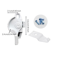 Sliding Pane Lock, Aluminum Alloy Half-Moon Lock, kid protection, Easy Installation, Home Security