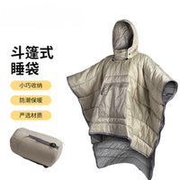 Multifunctional Wearable Cape Sleeping Bag for Adults Outdoor Camping