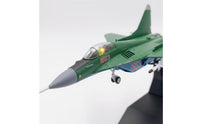1/100 Aircraft Model with Landing Gear 1/100 Scale MiG-29 Fighter Model Detailed for Desk