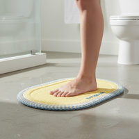 Absorbent Non-Slip Bathroom Mat for Toilet and Shower Area