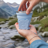 Collapsible Silicone Travel Cup Portable Retractable Mouthwash Cup Food Grade