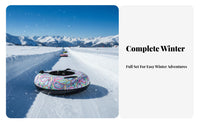Inflatable Snow Tube Wear-Resistant Winter Sledding Tube Cold Resistance