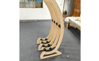 Floor-Standing Surfboard Storage Rack Wooden Surfboard Display Rack Padded Protective for Surfers, Garage, Living Room, Surfboard Shop