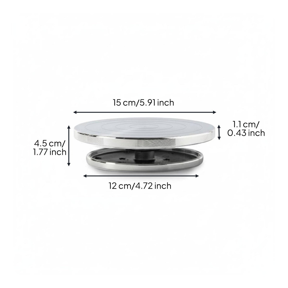 Aluminum Clay Turntable Fluid Rotation Clay Sculpting Turntable Versatile Use