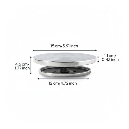 Aluminum Clay Turntable Fluid Rotation Clay Sculpting Turntable Versatile Use