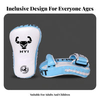 Shock Absorbing kids' Boxing Pad Comfortable Grip Curved Punch Mitts Set Long-Lasting Striking Pads Adjustable Strap for Adults, Beginners, Taekwondo, Gym