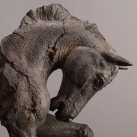 American Style Antique General Horse Head Resin Ornament for Home Decor