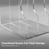 Acrylic Vinyl Album Holder Easy Reach Design 12 Inch Album Display Stand