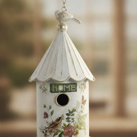 Birdhouse Ornament Rustic Garden Decor Sturdy for Patio, Courtyard