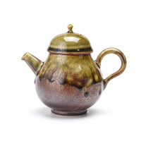 Handmade Wood Fired Ceramic Teapot, Ancient Kiln Glaze