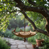 Umbrella Shaped Bird Feeder Easy to Hang Umbrella Bird Feeder for Patio