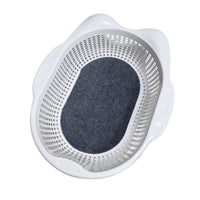 Pet Basket with Cushion Oval Ventilated Dog Basket Washable for Cats, Small Dogs