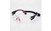 Squash Goggles Curved-Lens Squash Eyewear Clear Guarding Goggles for Athletes, Sports Training
