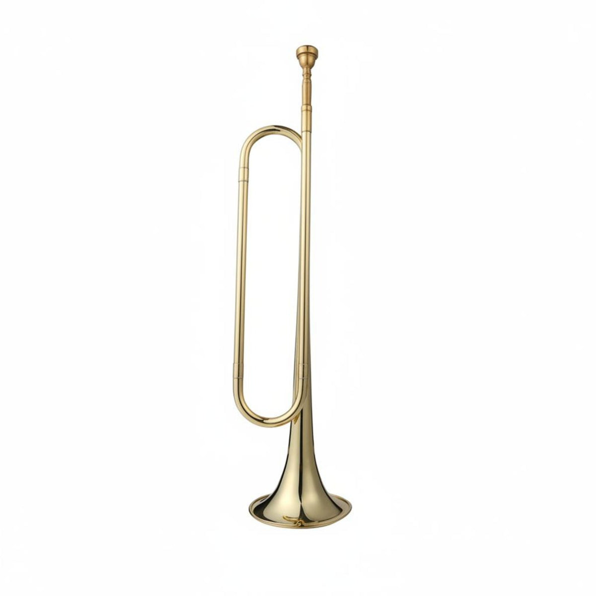 Brass Bugle Cavalry Trumpet Brass Instrument for Students