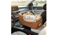Dog Console Car Seat Non-Slip Pet Armrest Booster Seat Elevated Design for Cats