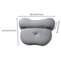 Contoured Cervical Neck Pillow Supportive Contour Memory Foam Pillow Breathable for Naps