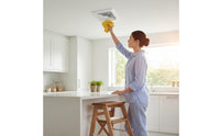 Noiseless Bathroom Exhaust Fan Quiet Operation Ceiling Exhaust Fan Powerful High Air Circulation for Toilet