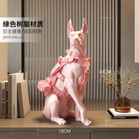 Doberman Dog Figurine for Home Decor, Modern Minimalist Style, Resin, Gift for Housewarming