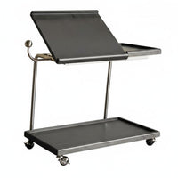 Retro Design Mobile Mobile Unit with Storage Multi-Functional Split-Top Rolling Table Space-Saving Household Furniture Lockable Wheels for Apartment Dwellers, Distant Workers, Musicians, Living Room, Small Areas, Bedroom, Home Office