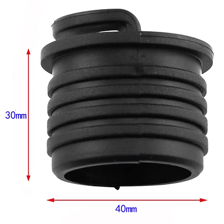 Black / Rubber Plug 1PC