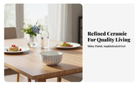 Japanese Style Ceramic Dinnerware Set, Minimalist Tableware, Bowl, Plate, Soup Dish, Gift Option