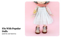 Doll Suspender Dress Handmade OB11 Pinafore Simple to Wear to Wear Toy Accessory for Hobbyists, Display