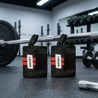2 Pieces Compression Wrist Wrap with Thumb Loop Supportive Wrist Support with Hook-and-Loop Closure Breathable Brace Flexible for Weightlifters, Athletes, Weight Training, Gym, Bench Press