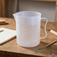 Plastic Measuring Cup Translucent Kitchen Tool Easy to Clean