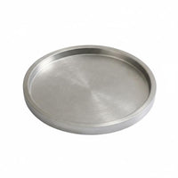 Korean BBQ Serving Tray Rust Resistant Stainless Steel Round Plate Stainless Steel Serving Tray for Restaurants, Chefs