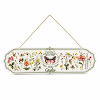 Floral Bird Sign Chain Hanger House Decoration Outdoor for Porch