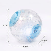 16 cm Hamster Sphere with Reflective Coating, Well Ventilated Exercise Sphere, Paw Standing Design