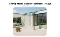 Sturdy and Long-Lasting Steel Pipe Plant Trellis Rust-Resistant Vine Climbing Rack Wide Application Vining Plant Arbor Multi-Purpose for Gardeners, Homeowners, Flower Enthusiasts, Courtyard, Backyard, Balcony, Rooftop
