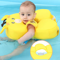 Underarm Swim Collar Cartoon Design Anti Tip Baby Buoy Adjustable Size