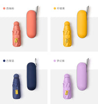 超轻小便携迷你雨伞太阳伞防晒超强防紫外线黑胶遮阳伞女晴雨两用