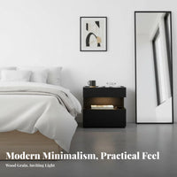 Floating Nightstand with Drawer Modern Design Floating Storage Cabinet