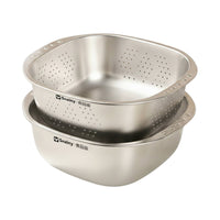 2 Pieces Draining Basin Pair Nested Kitchenware Long-Lasting for Kitchen