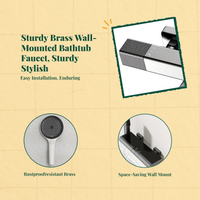 Brass tub faucet with handheld shower