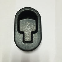 ABS Plastic Round Electroplated Black Handle for Office Furniture