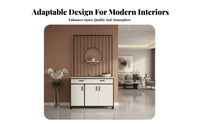 Light Luxury design Shoe Cabinet with Partition Screen Multi-Functional Design unobstructedstanding Divider Cabinet Modern Aesthetic Entryway Organizer Space-Saving for Apartment Dwellers, Homeowners, Foyer, Hallway, Open-Plan Spaces, Living Room