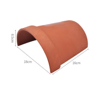 Tortoise Cave Hide Sturdy Clay Amphibious Creature Basking Cave Natural Look