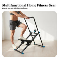Space-Saving Stair Stepper Machine Full Body Workout Vertical Climber Vertical Climber Machine Multi-Functional for Beginners, Adults, Seniors