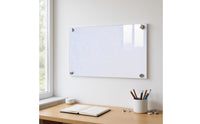 Attractive Glass Whiteboard Ultra-White Tempered Glass Whiteboard Office Display Rectangular Non-Porous for Home