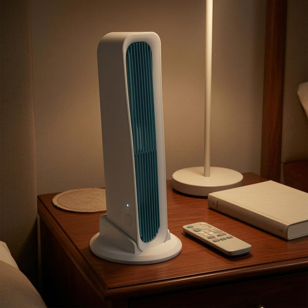 Standing Bladeless Floor Fan USB-C Charging Bladeless Tall Fan Oscillation Household Appliance
