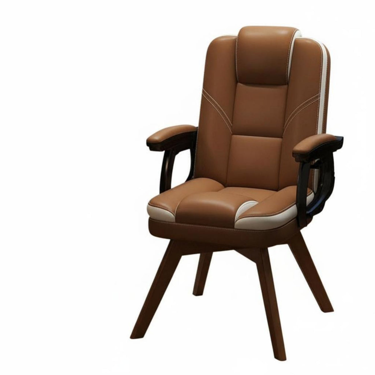 Upholstered Armchair Supportive Backrest Seating Furniture No casters for Bedroom