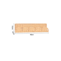 Rattan-Style Basket Woven Wall-Mounted Basket Slim for Bedroom, Living Room