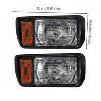 2 Pieces Front Halogen Headlight Easy Installation Vehicle Lighting for Outdoor