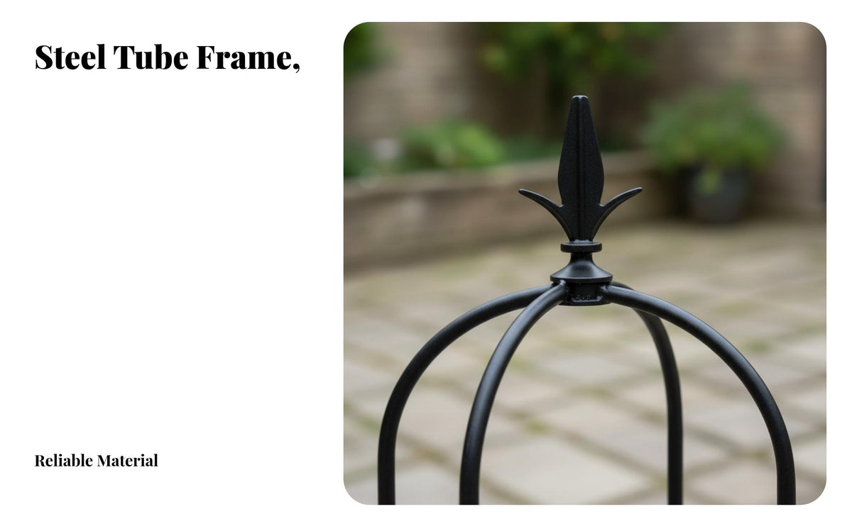 Clematis Support Pillar Weather-Resistant Rose Climbing Cage Rust-Resistant Rose Support Obelisk for Outdoor, Patio, Balcony